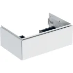 Mueble bajo Geberit ONE para lavabo, con un cajón: Ancho de lavabo=75cm, Blanco / Cubierto mate